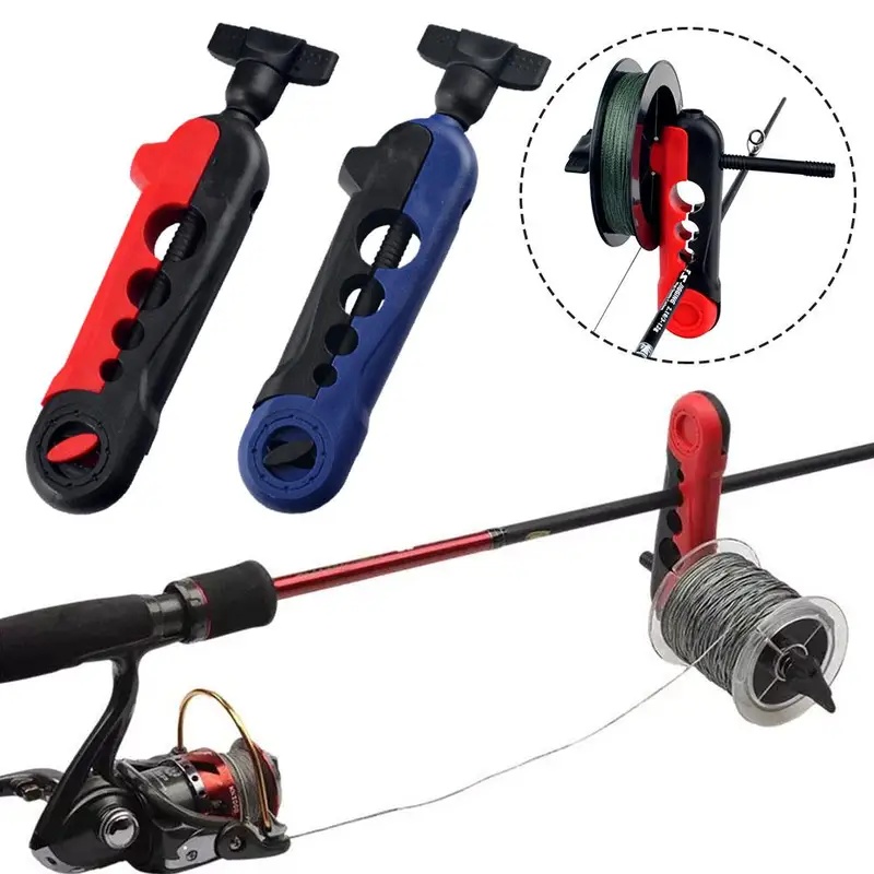 Fishing Rod Combo - เครื่องม้วนสายเบ็ดแบบพกพา ที่เก็บสายเบ็ด ที่ยึดคันเบ็ด เครื่องม้วนสายเบ็ด รอกสปินนิ่ง รอกเบทคาสติ้ง